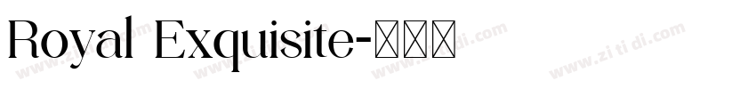 Royal Exquisite字体转换